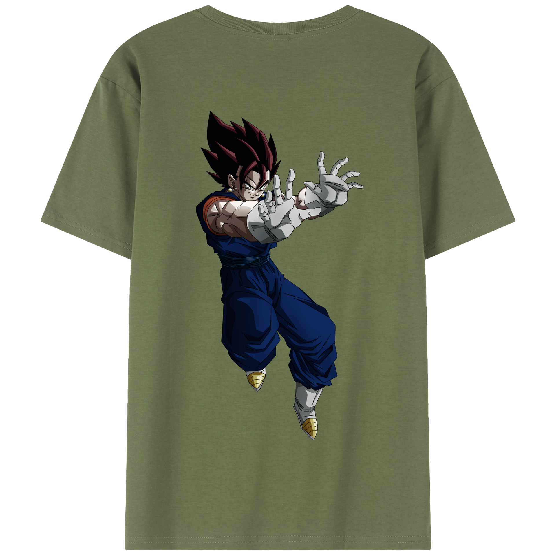 （画像用） ドラゴンボール ベジット DRAGON BALL Vegetto 綿100％半袖Tシャツ（背面プリント）